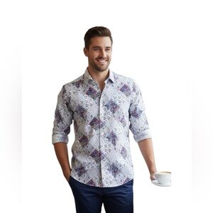 MASUTTO TOM/05 LONG SLEEVE BUTTON DOWN SHIRT Size small